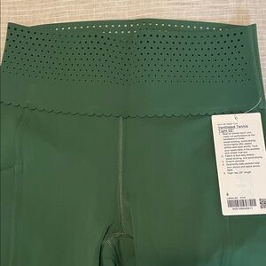 Lululemon Forest Green Ventilated Tennis Tights